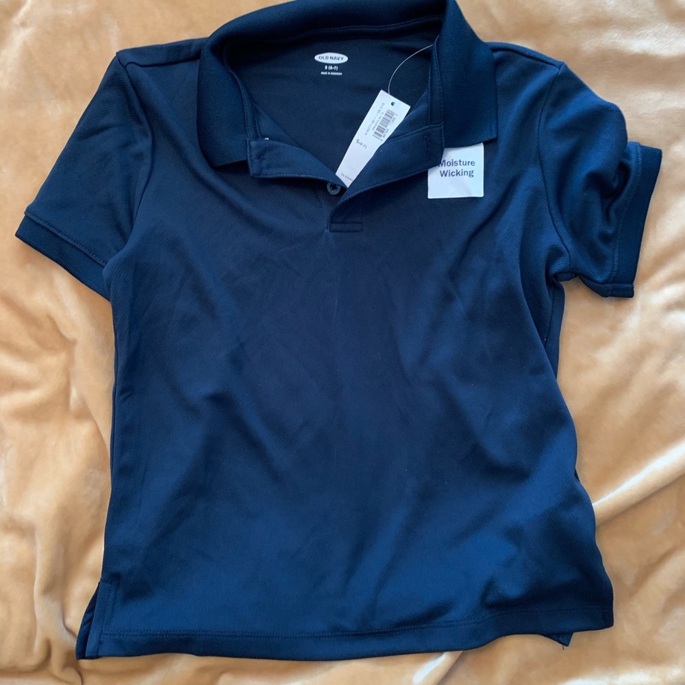 Old navy boys navy blue polo